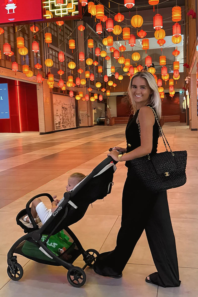 PIP buggy latte inclusief bumperbar, regenhoes, reistas en seatliner