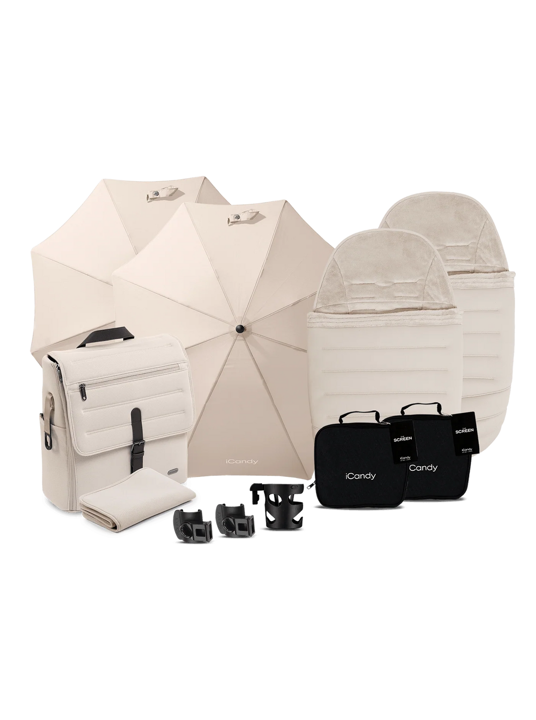Peach 8 Biscotti-kinderwagen en -reiswieg inclusief Duo-complete bundel