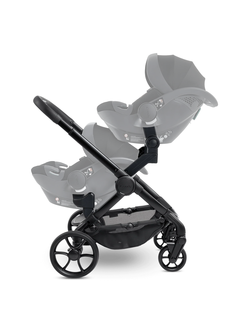 Peach 7 STUDIO kinderwagen en reiswieg – Tweelingpakket