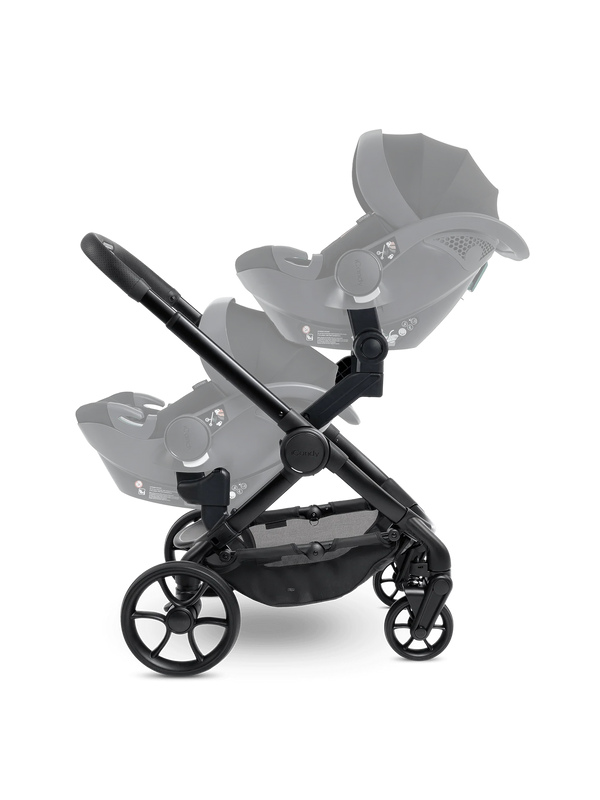 Peach 7 STUDIO Pushchair and Carrycot - Twin Bundle