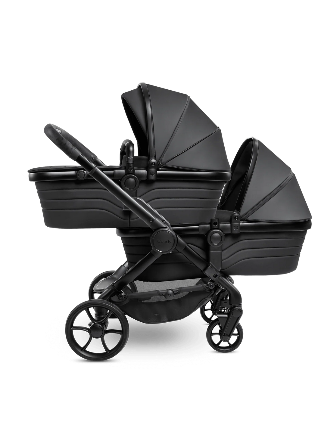 Peach 7 STUDIO kinderwagen en reiswieg – Tweelingpakket