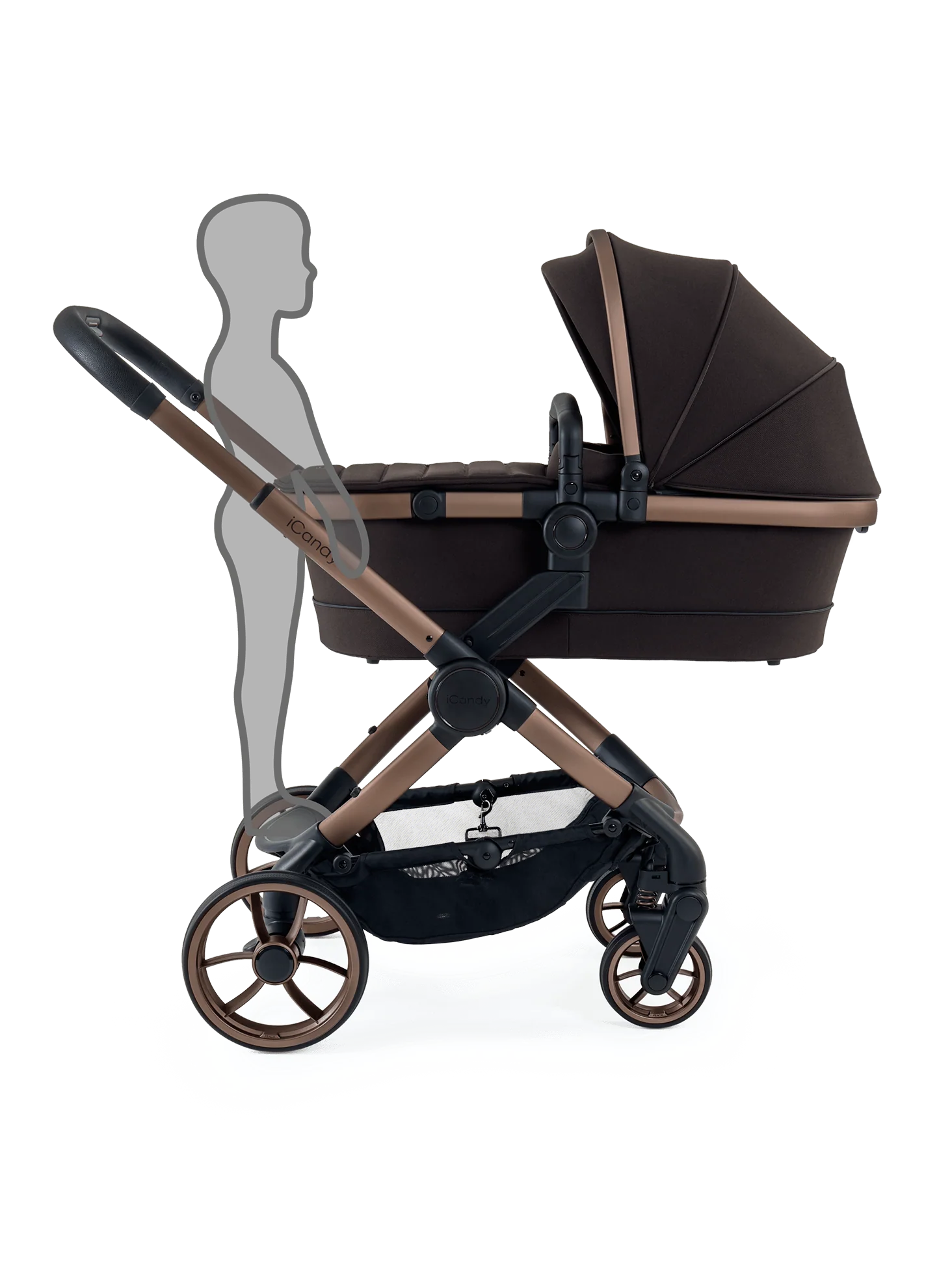 Peach 7 Pecan Pushchair and Carrycot - Complete Bundle