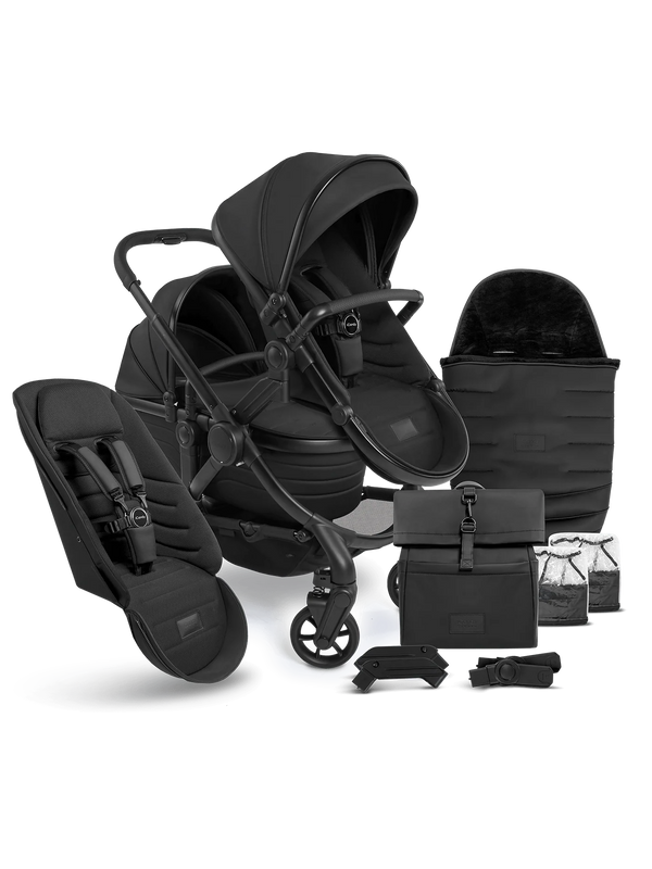 Peach 7 STUDIO Pushchair and Carrycot - Double Bundle