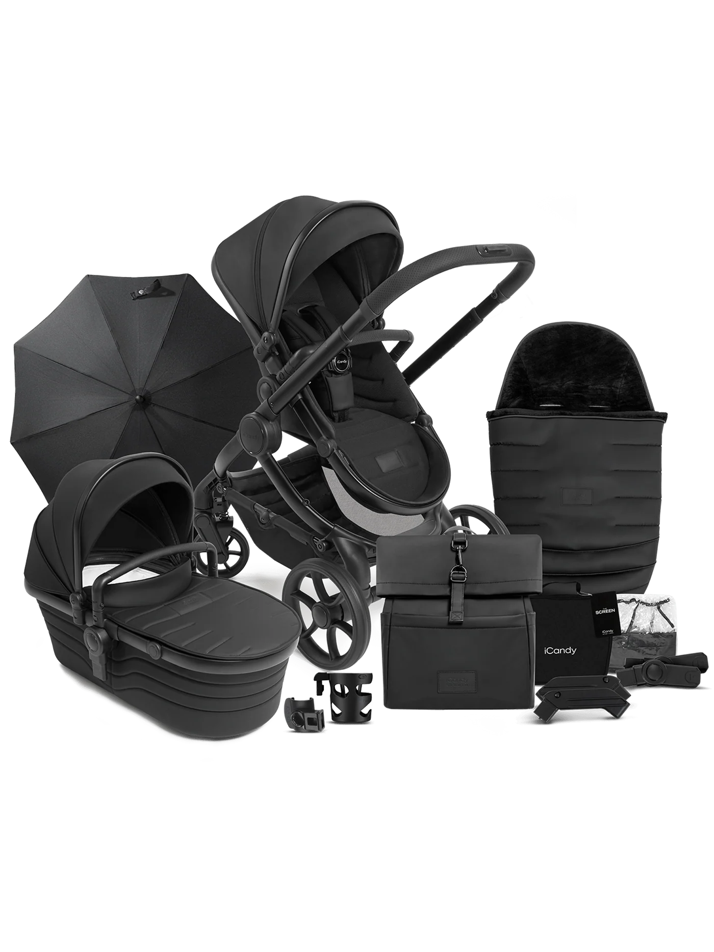 Peach 7 STUDIO kinderwagen en reiswieg – complete set
