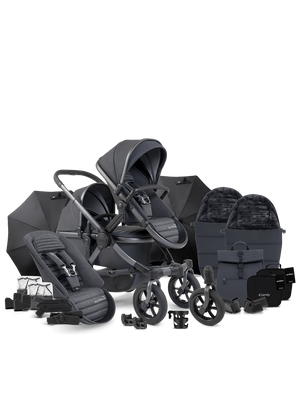 Peach 7 All-Terrain Storm Pushchair - Double Bundle