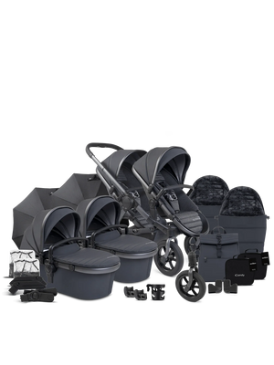 Peach 7 All-Terrain Storm Pushchair - Twin Bundle