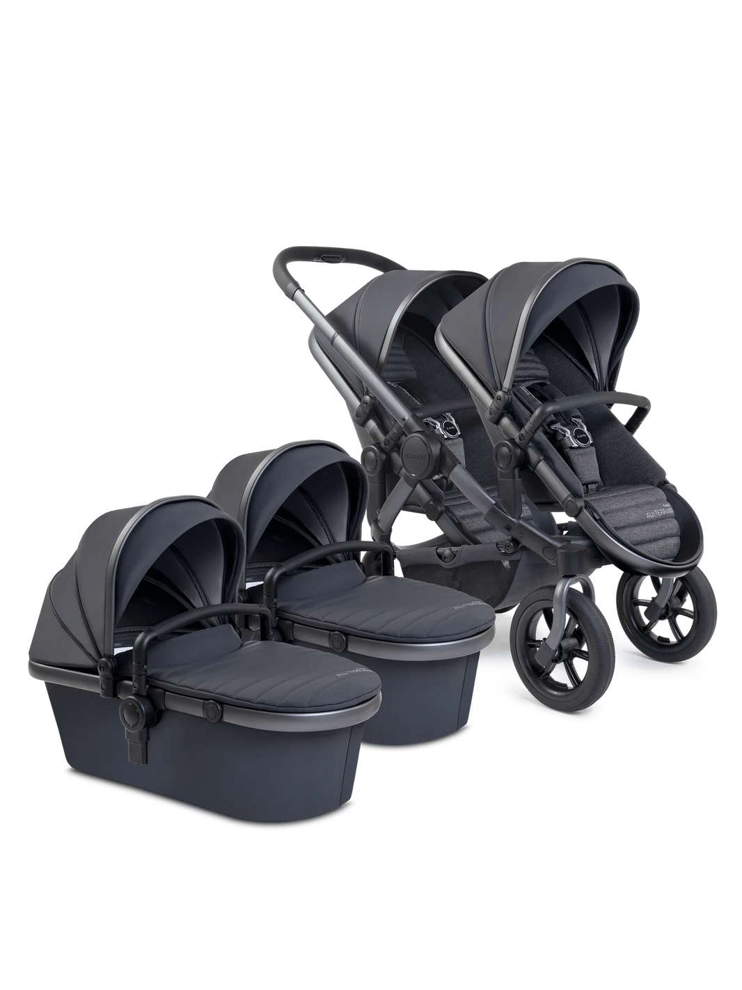 Peach 7 All-Terrain Storm-kinderwagen – Tweeling