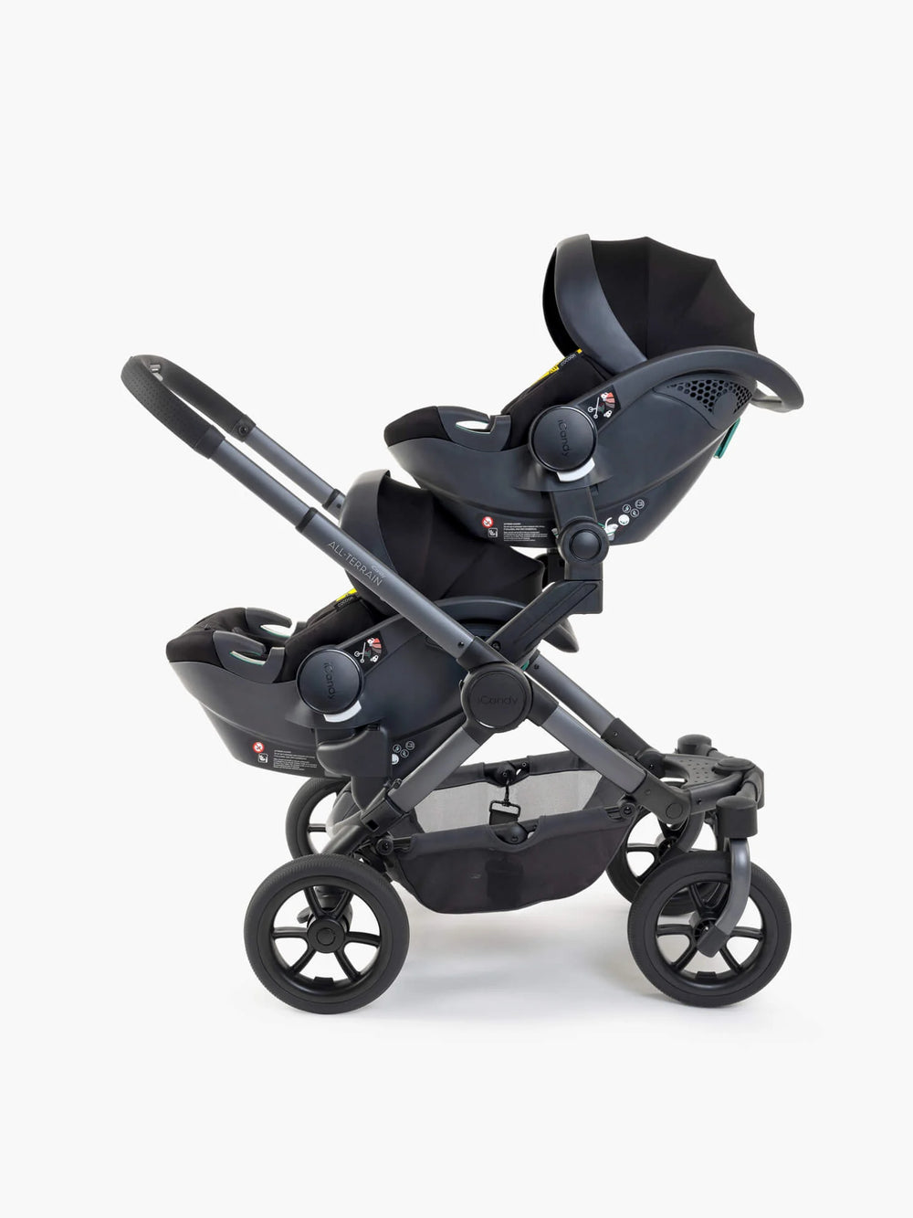 Peach 7 All-Terrain Storm-kinderwagen – Tweeling