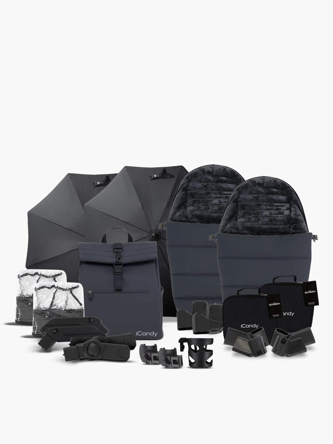 Peach 7 All-Terrain Storm-kinderwagen – Duo-pakket