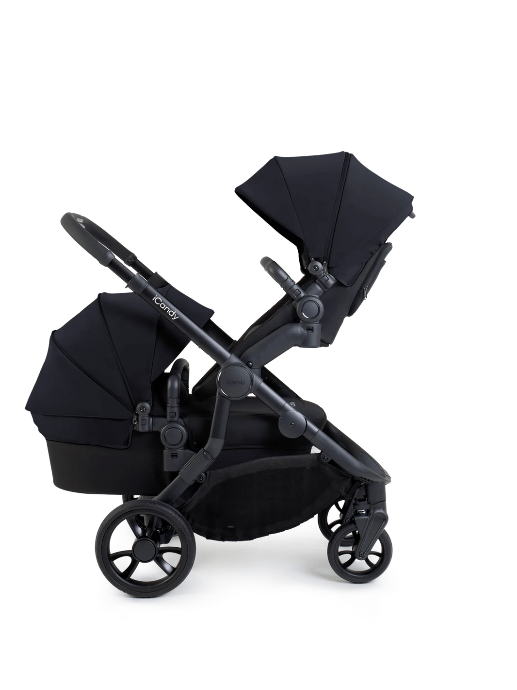 Orange 4 Black Double Pushchair Bundle