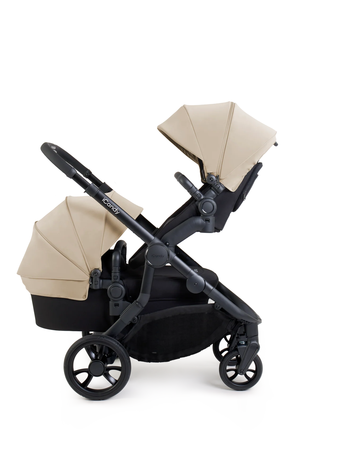 Orange 4 Latte Double Pushchair Bundle