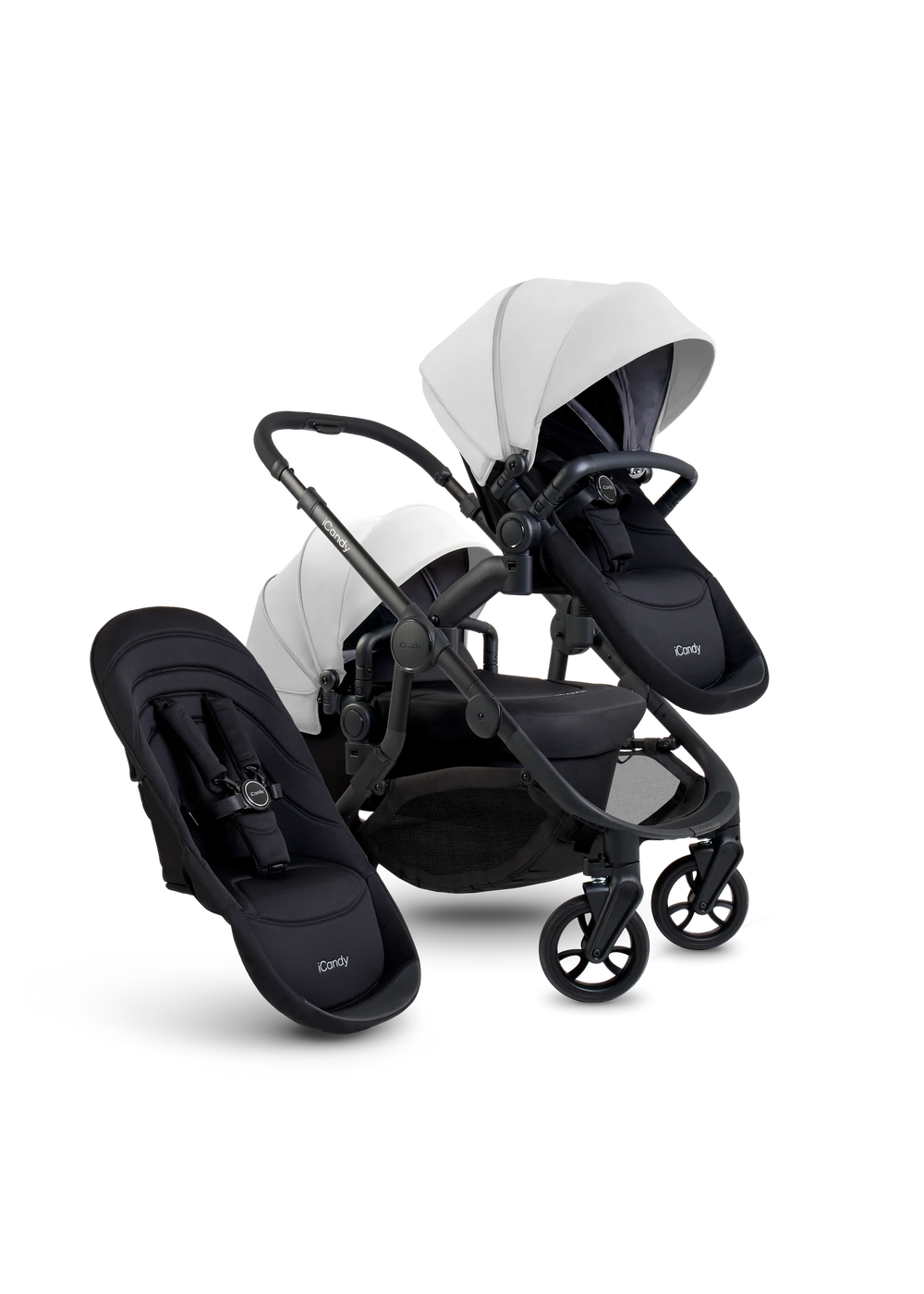 Orange 4 Glacier Double Pushchair Bundle