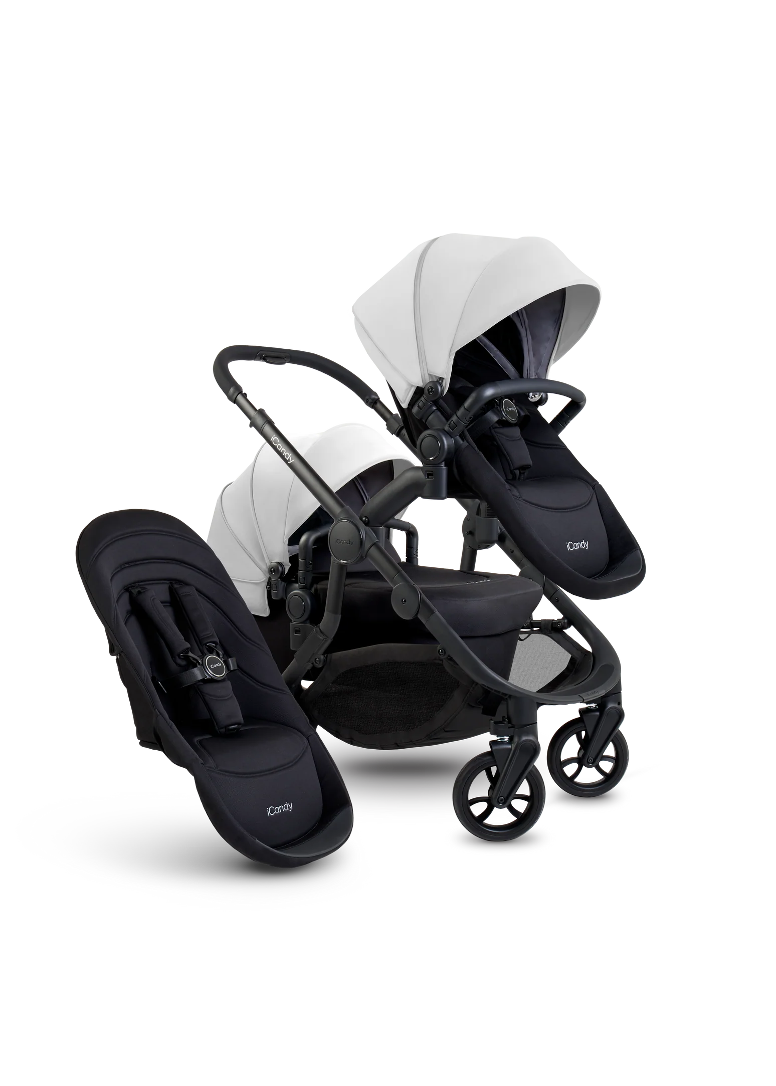 Orange 4 Glacier Double Pushchair Bundle
