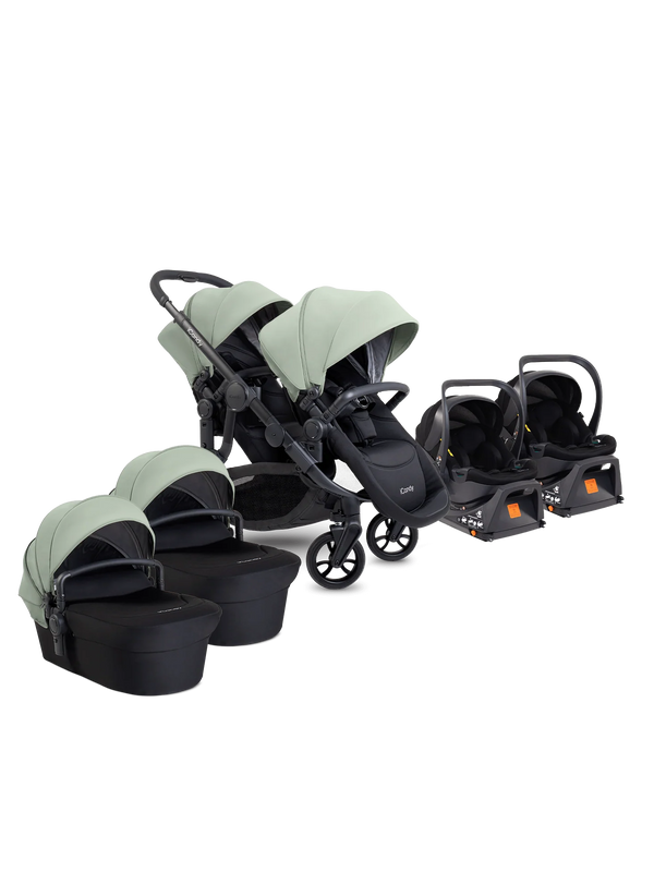 Orange 4 Pistachio Travel System & Car Seat - Twin