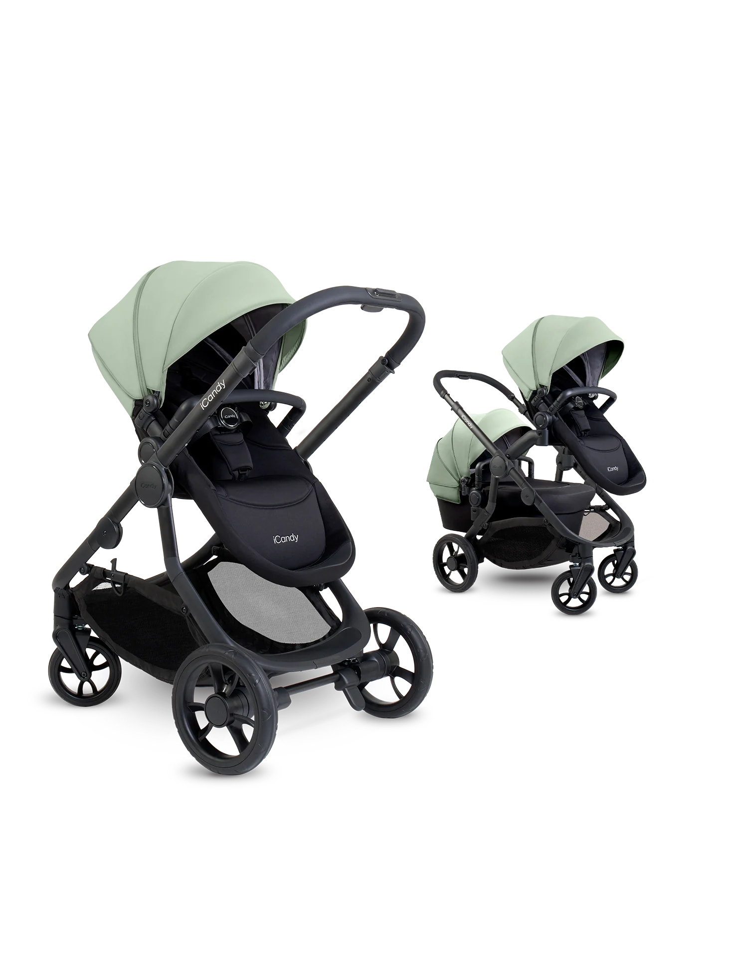 Orange 4 Pistachio Pushchair Bundle