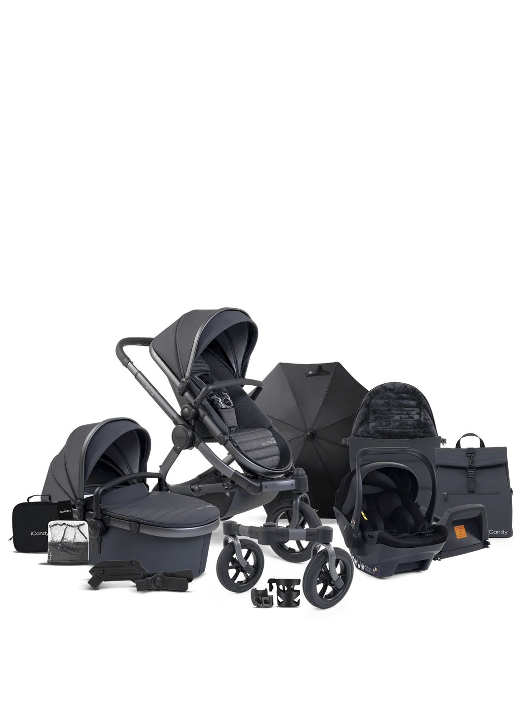 Peach 7 All-Terrain Storm-kinderwagen – Complete autostoelset