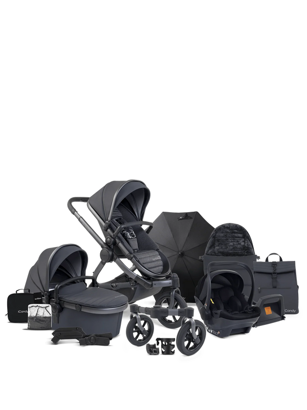 Peach 7 All-Terrain Storm Pushchair - Complete Car Seat Bundle
