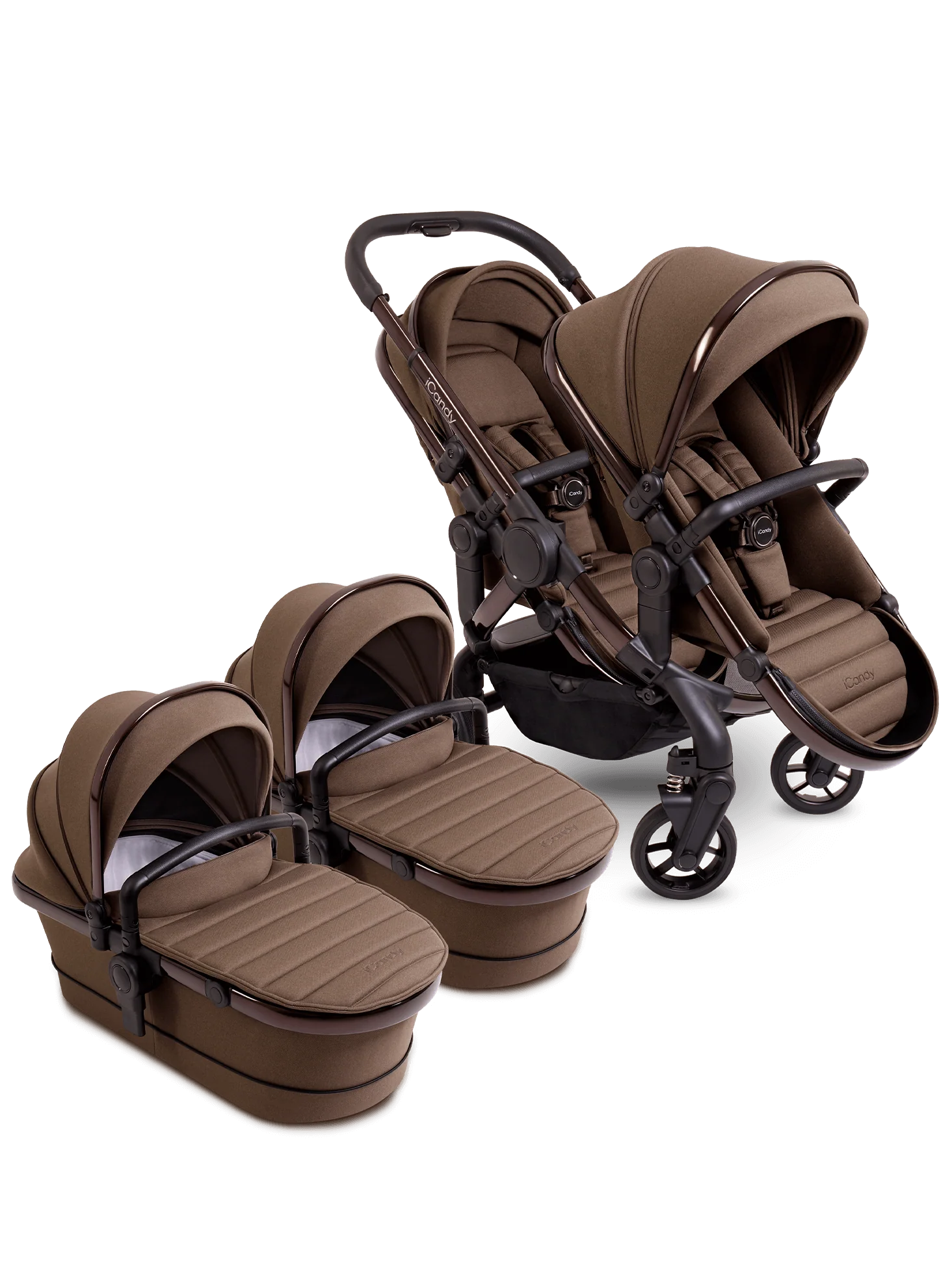 Peach 7 Coco Pushchair and Carrycot - Twin