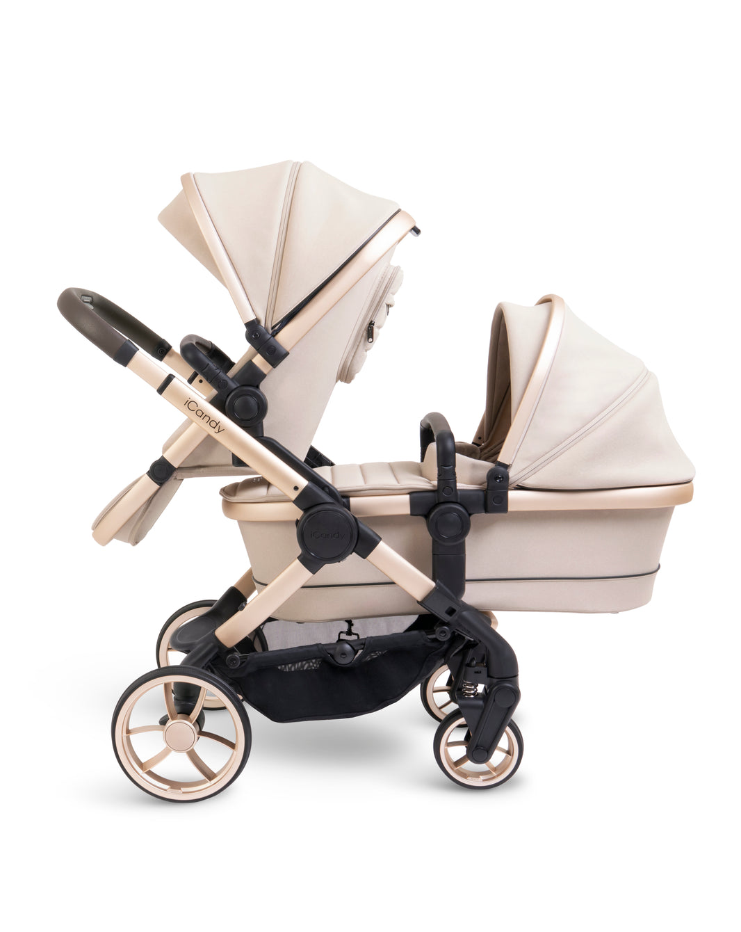 Peach 7 Biscotti Pushchair and Carrycot - Double
