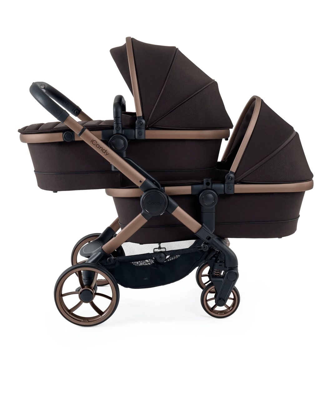 Peach 7 Pecan Pushchair and Carrycot - Twin