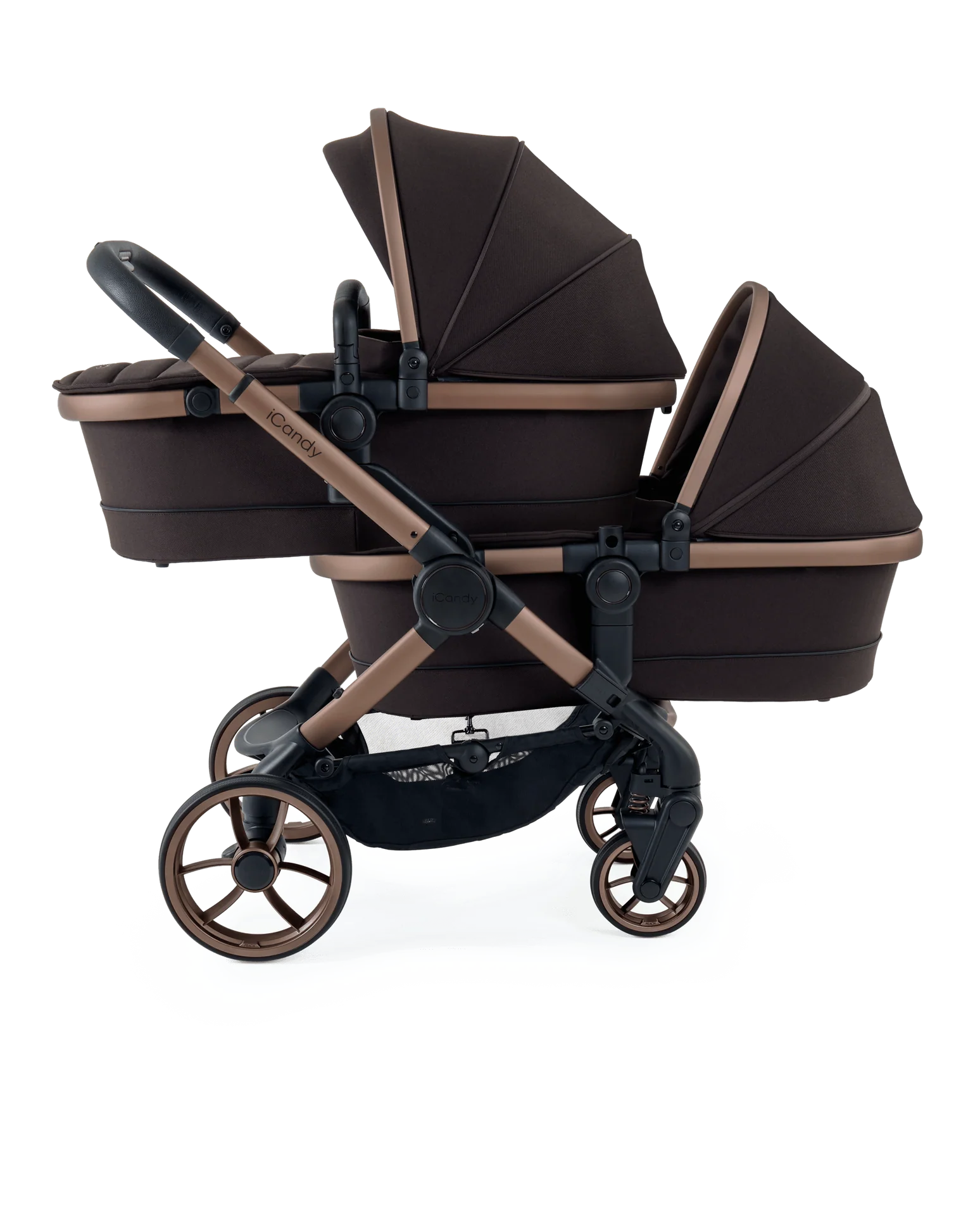 Peach 7 Pecan Pushchair and Carrycot - Twin