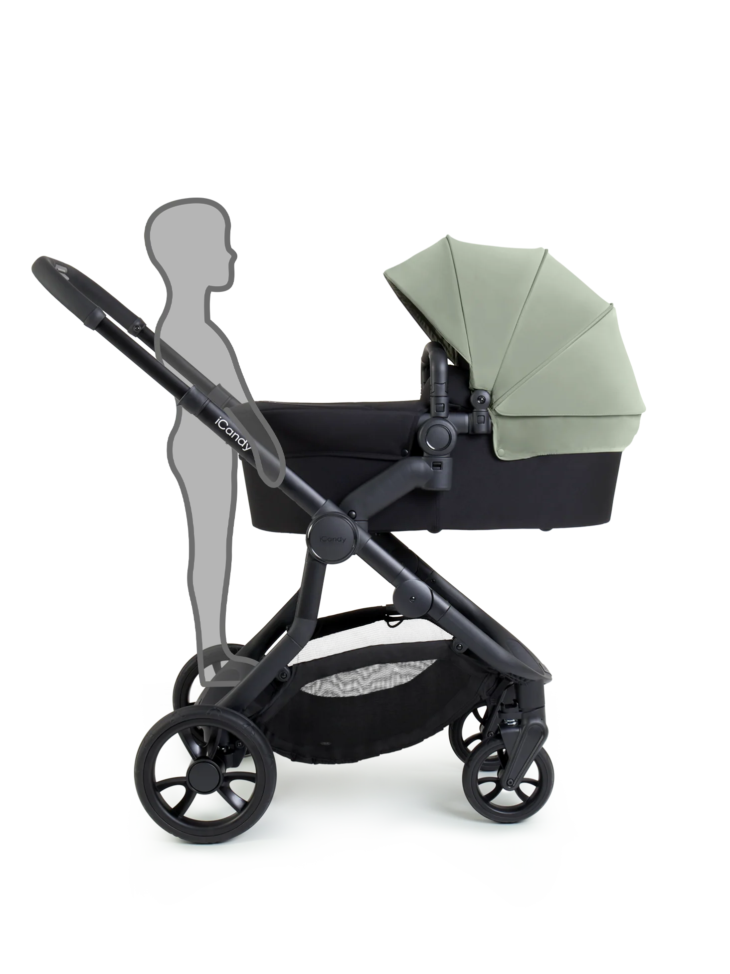 Orange 4 Pistachio Double Pushchair Bundle