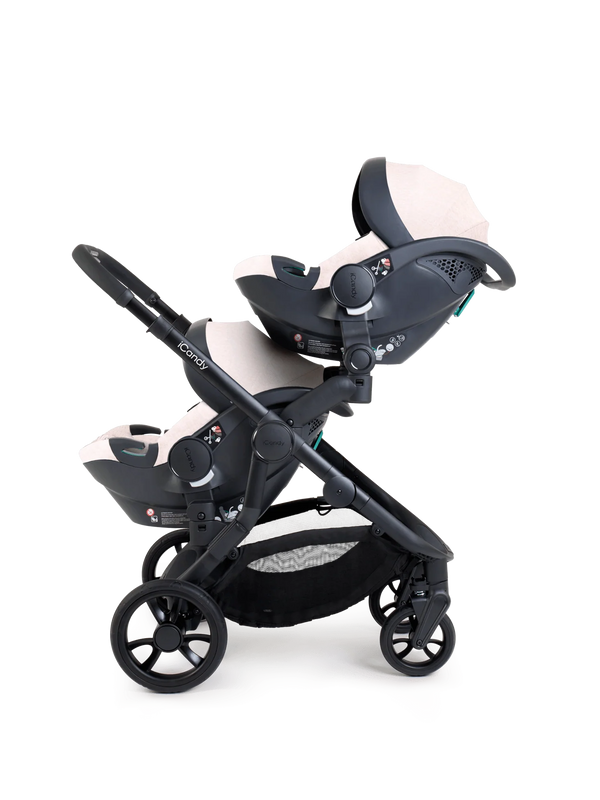Orange 4 Latte Travel System & Car Seat - Twin