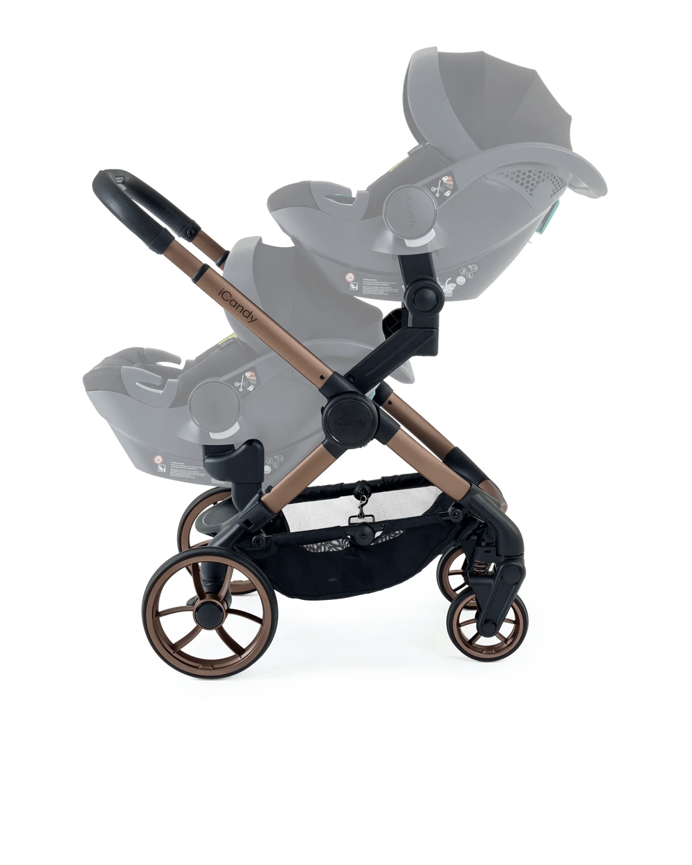 Peach 7 Pecan Pushchair and Carrycot - Twin