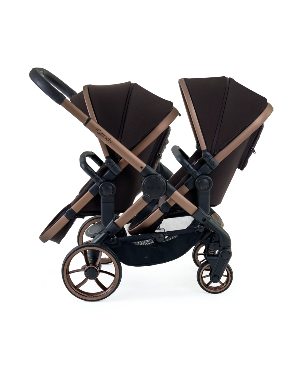 Peach 7 Pecan Pushchair and Carrycot - Double