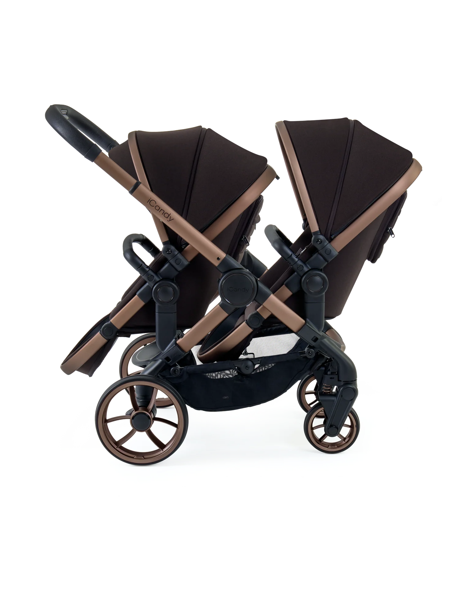 Peach 7 Pecan Pushchair and Carrycot - Double