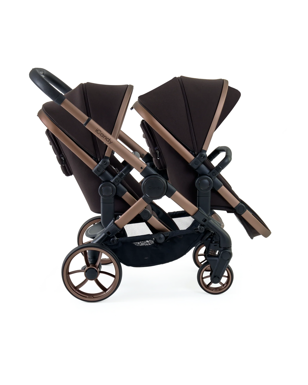 Peach 7 Pecan Pushchair and Carrycot - Double