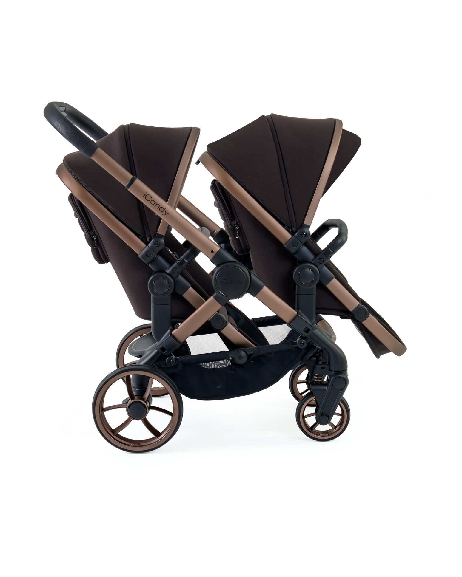 Peach 7 Pecan Pushchair and Carrycot - Double