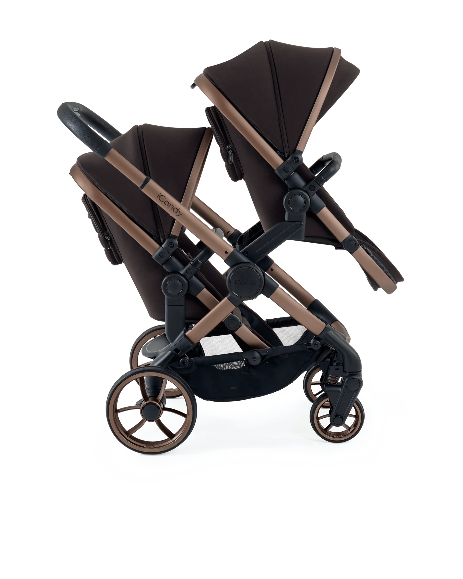 Peach 7 Pecan Pushchair and Carrycot - Twin