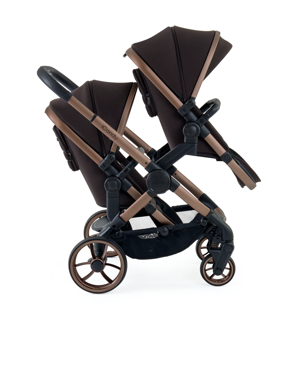Peach 7 Pecan Pushchair and Carrycot - Double