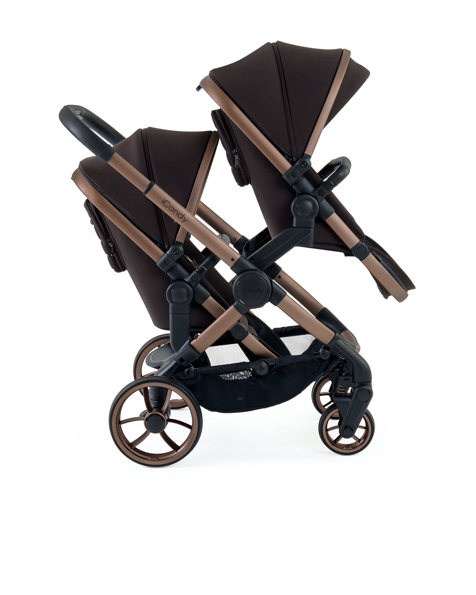 Peach 7 Pecan Pushchair and Carrycot - Double