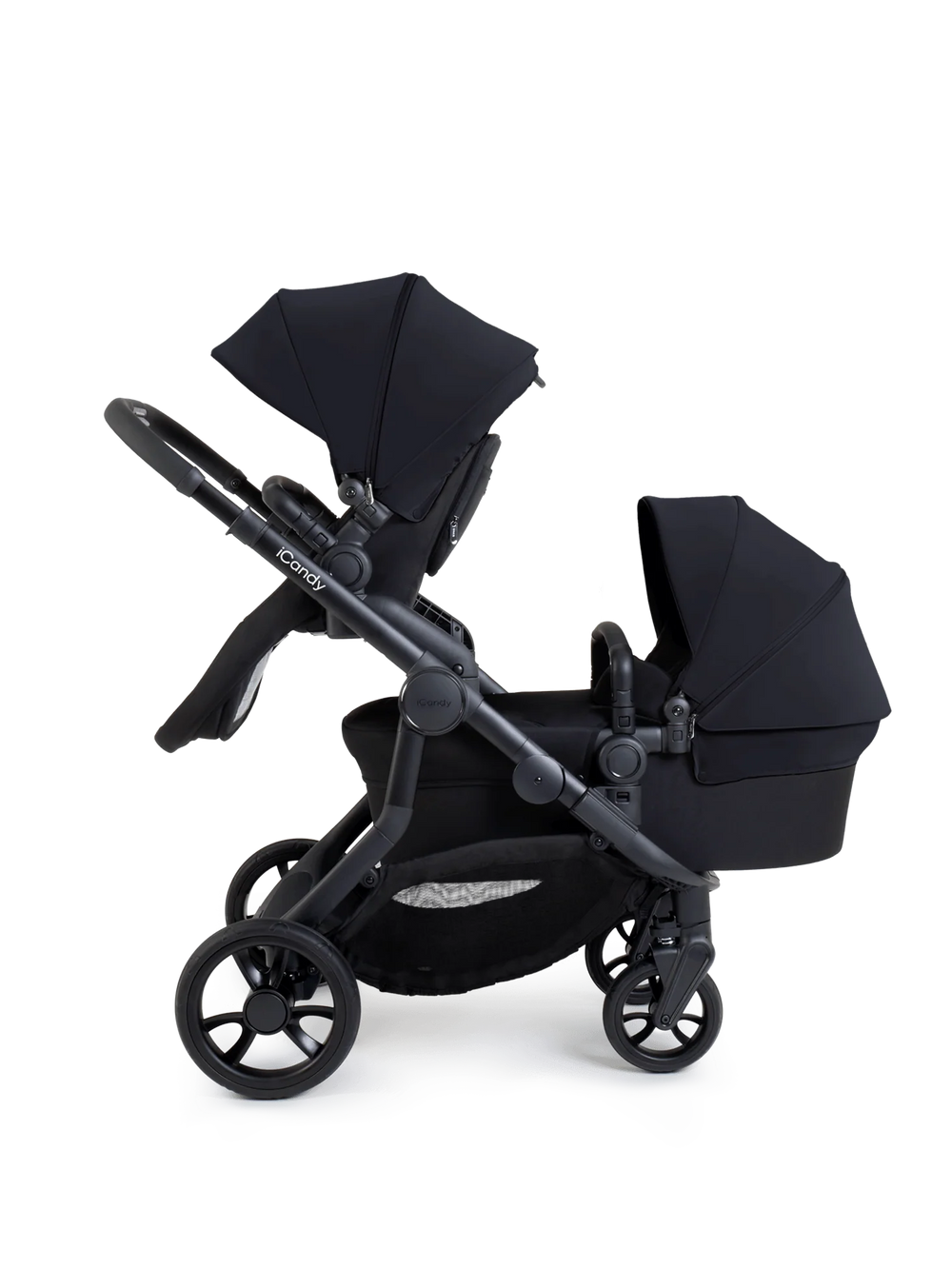 Orange 4 Black Double Pushchair Bundle