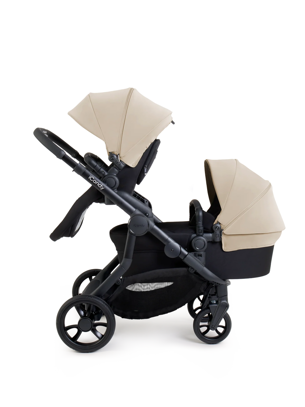 Orange 4 Latte Double Pushchair Bundle