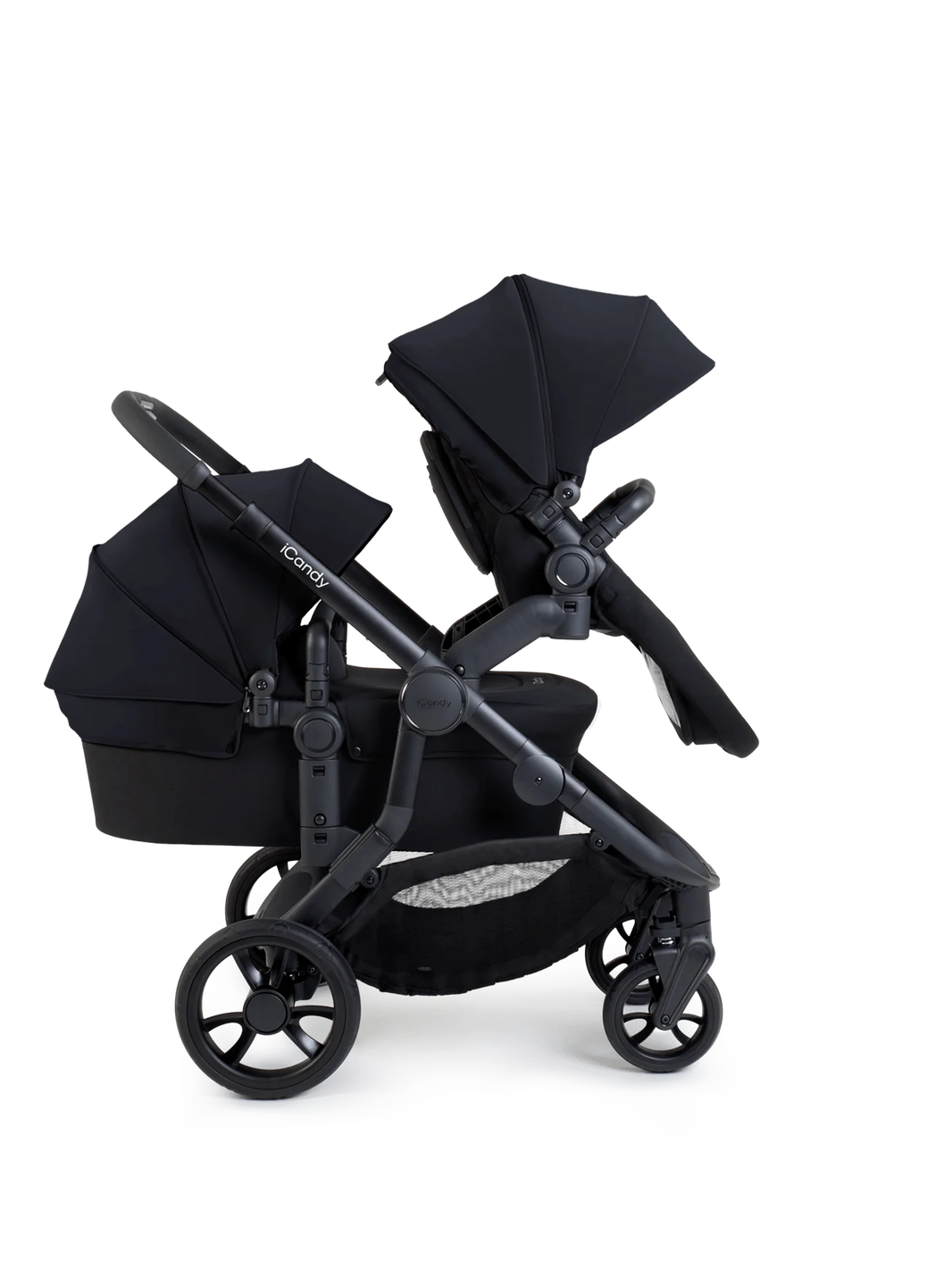 Orange 4 Black Double Pushchair Bundle