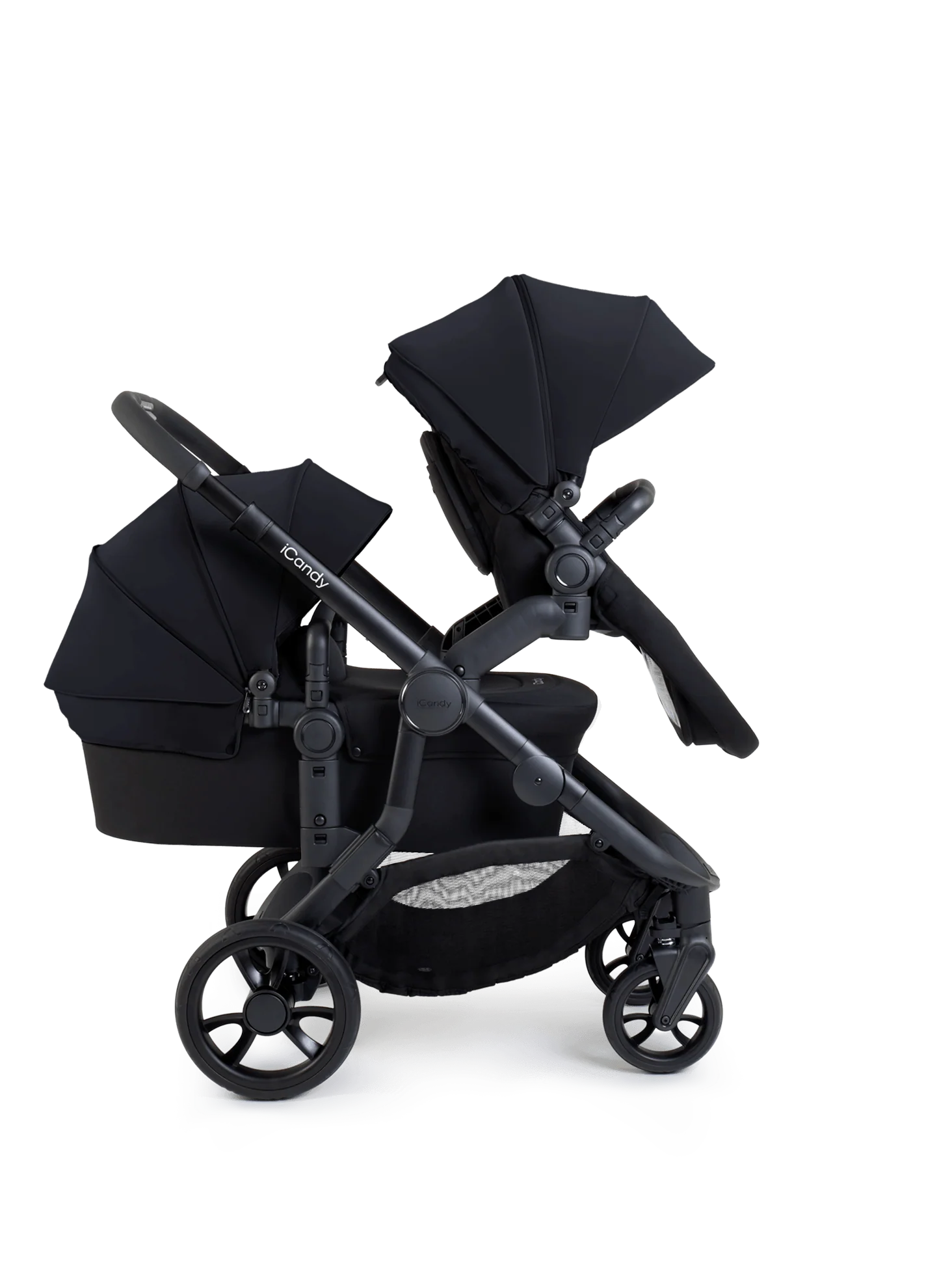 Orange 4 Black Double Pushchair Bundle