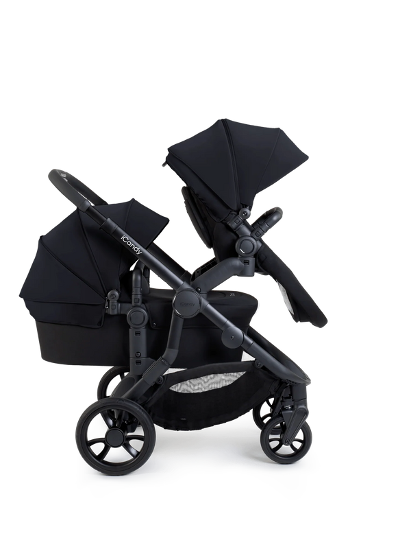 Orange 4 Black Double Pushchair Bundle