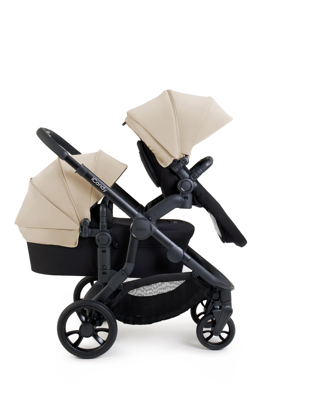 Orange 4 Latte Double Pushchair Bundle