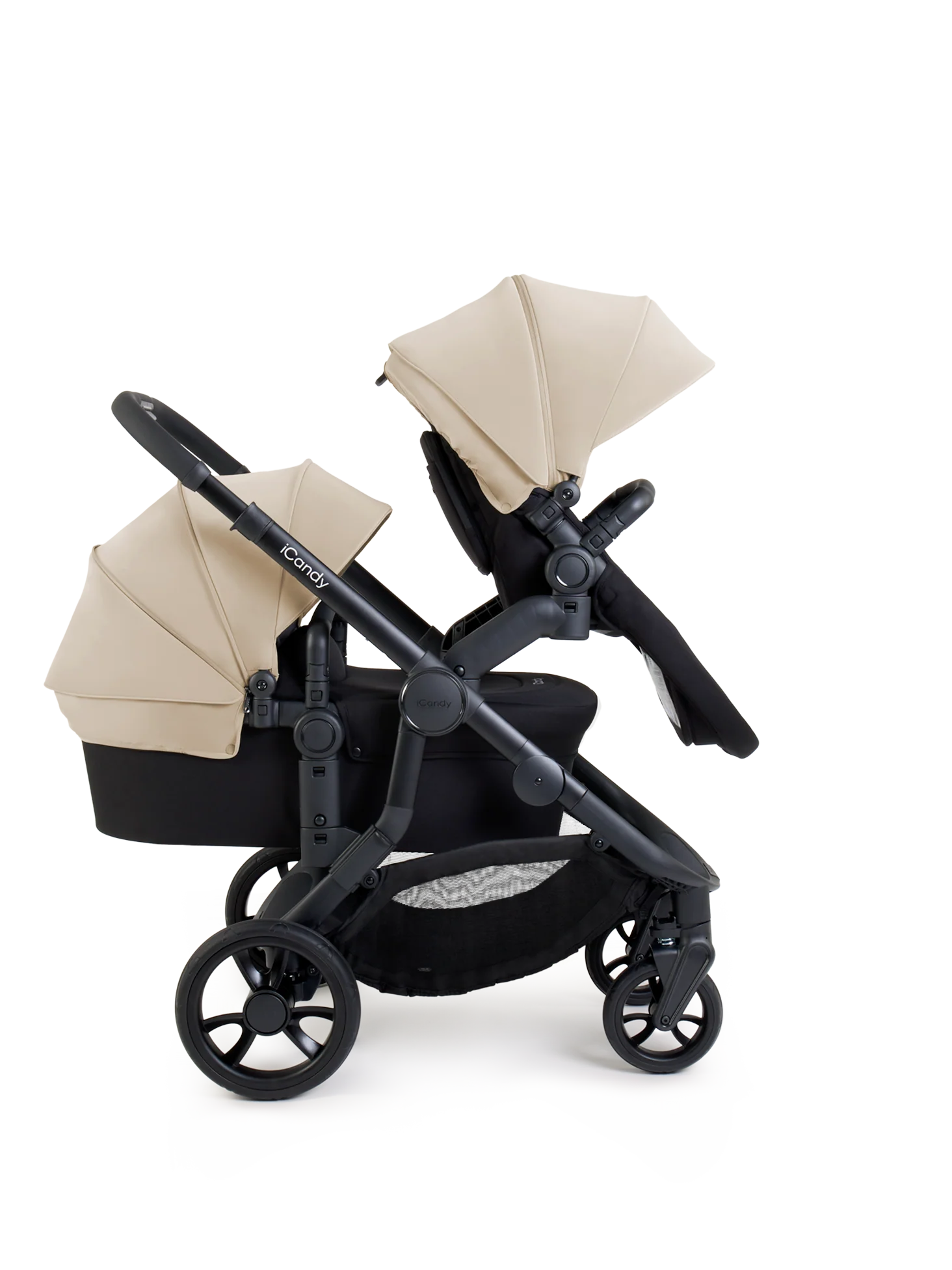 Orange 4 Latte Double Pushchair Bundle