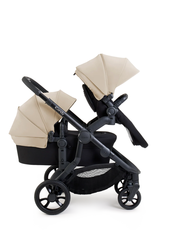 Orange 4 Latte Double Pushchair Bundle