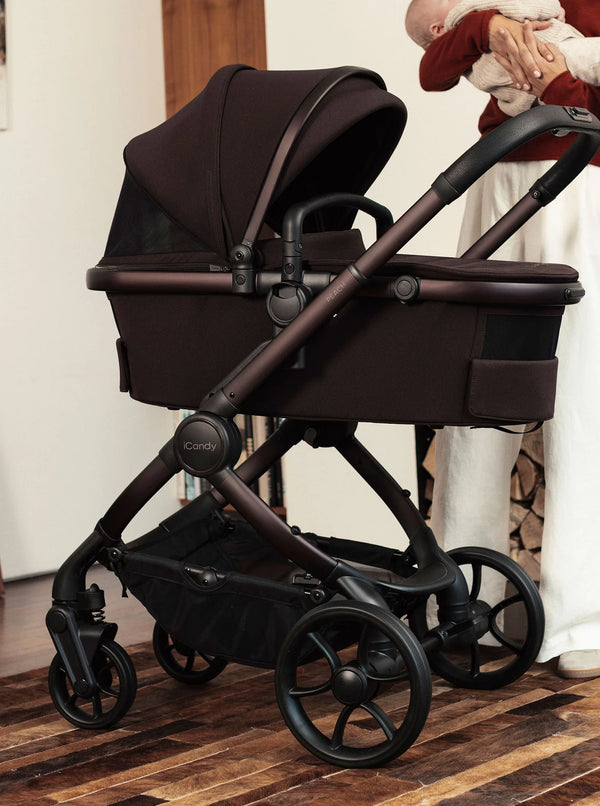Peach 8 Coffee Bean Pushchair and Carrycot - Pushchair Bundle