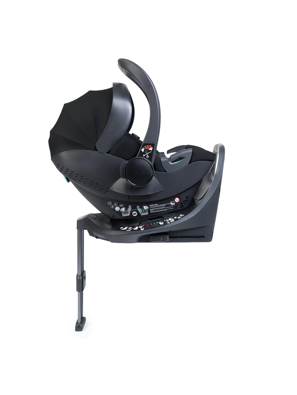 Core 2 Black Pushchair and Carrycot - Complete 360 Car Seat Bundle