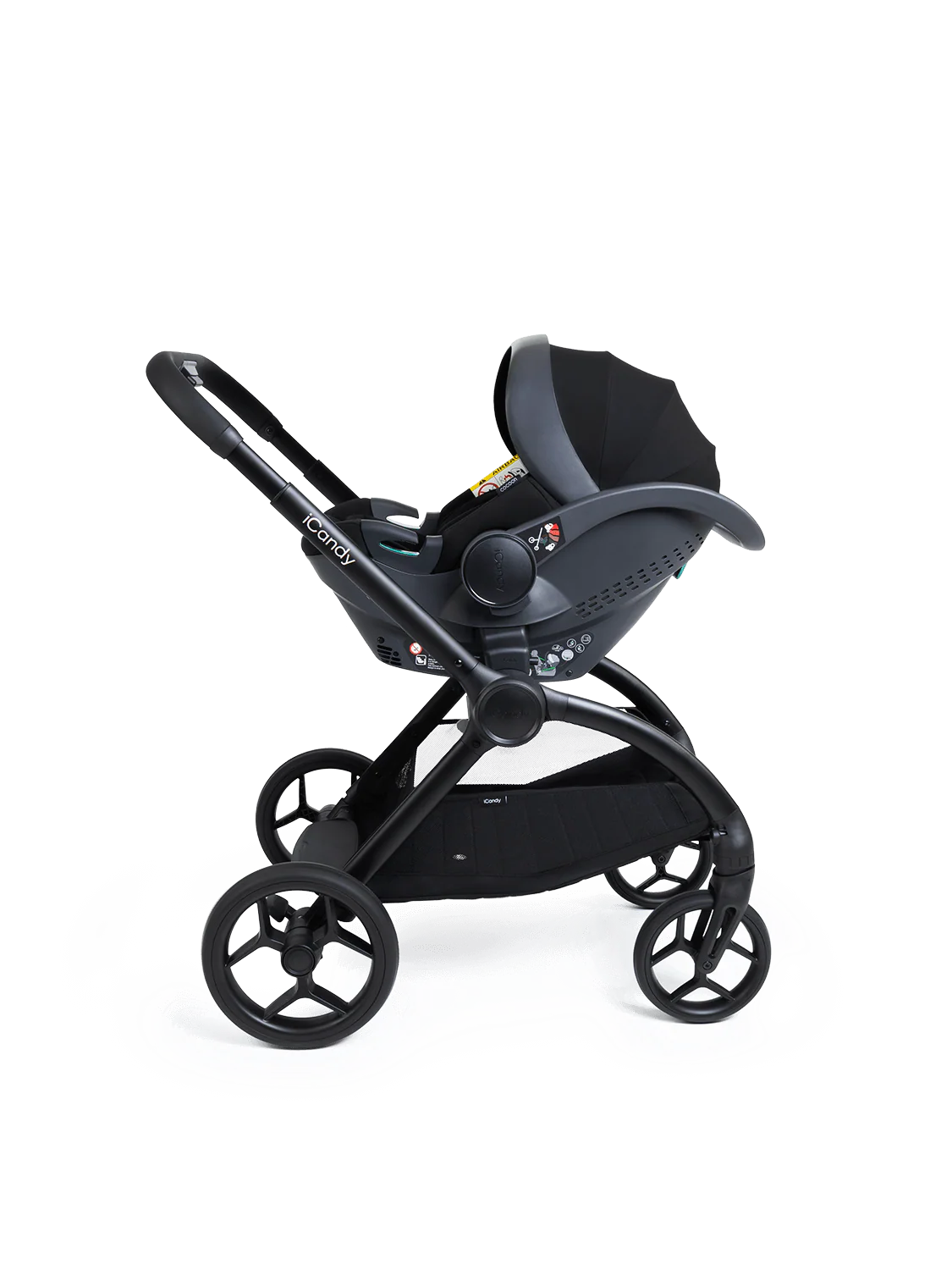 Core 2 Black Pushchair and Carrycot - Complete 360 Car Seat Bundle
