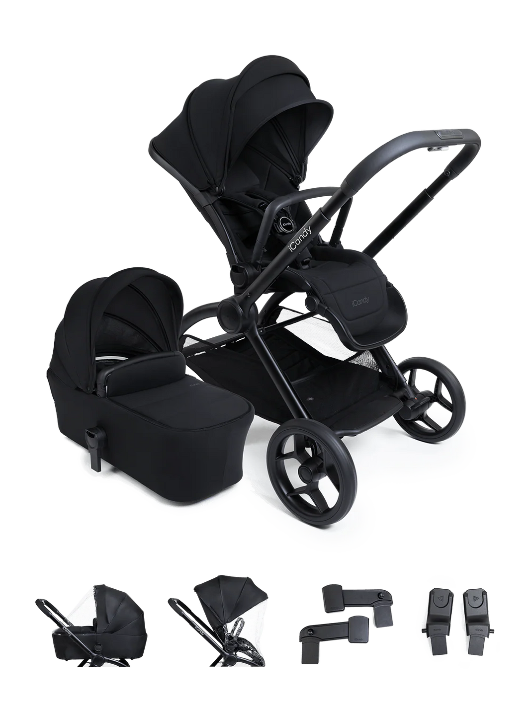 Core 2 Black Pushchair and Carrycot