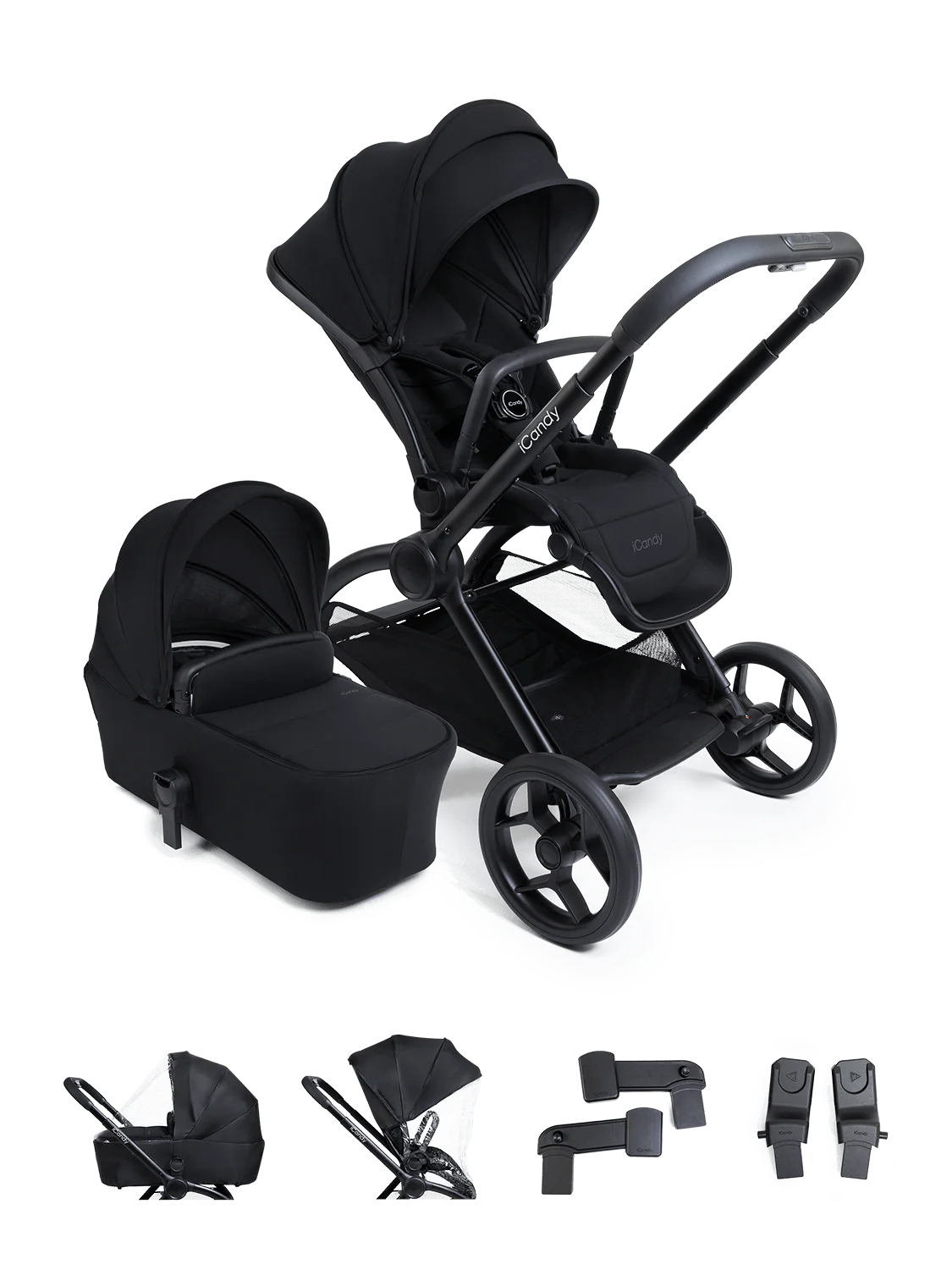 Core 2 Black Pushchair and Carrycot
