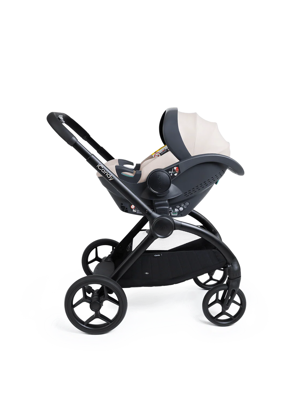 Core 2 Sandstone Pushchair and Carrycot - Complete 360 Car Seat Bundle