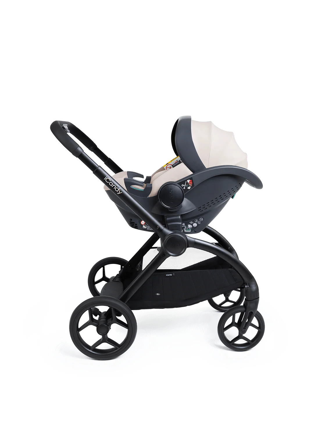 Core 2 Sandstone Pushchair and Carrycot - Complete 360 Car Seat Bundle